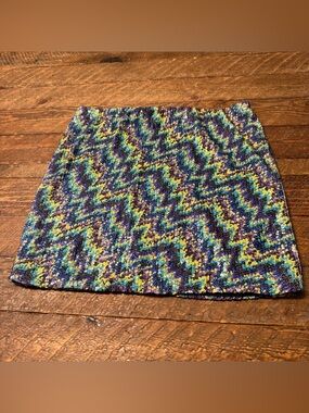 Women’s Mini Skirt in Blue-Green (Size L)